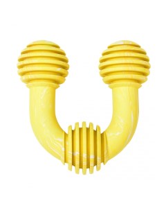 Жевательная игрушка для собак Подкова с ароматом банана желтая 8см Duvo+