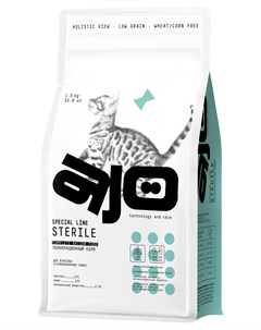 Сухой корм для кошек для стерилизованных 1 5 кг Ajo