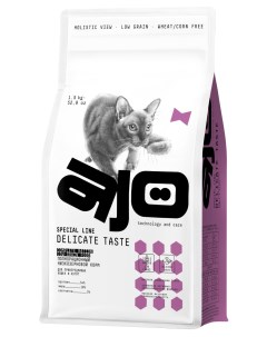 Сухой корм для кошек и котят Cat Delicate Taste для привередливых 1 5 кг Ajo