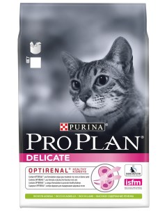 Сухой корм для кошек Delicate Optirenal ягненок 3кг Pro plan