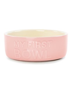Миска керамическая для собак и кошек My First Bowl розовая 13х13х5см 400мл Scruffs