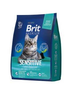 Сухой корм для кошек Premium Cat Sensitive индейка ягненок 800г Brit*