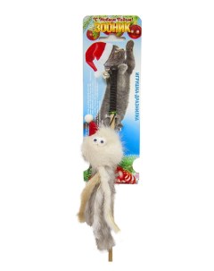 Игрушка для кошек Дедушка осьминог дразнилка на веревке 50 см Зооник