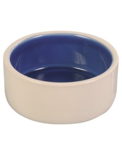 Одинарная миска для собак керамика синий бежевый 1 л Trixie