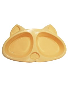 Двойная миска для кошек пластик 2 шт по 0 2 л в ассортименте Zooexpress