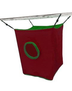 Домик для грызунов подвесной бордовый зеленый 30х25х23 см Монморанси