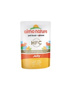 Влажный корм для кошек HFC Jelly курица 55г Almo nature