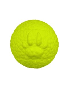Игрушка для собак Mr Kranch Мяч с лапкой неоново желтый 8 см Mr.kranch