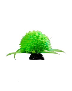 Растение шар искусственное аквариумное светящееся 9 см зелёное Пижон аква