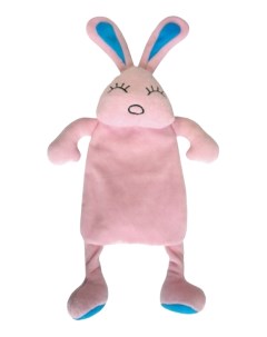 Мягкая игрушка для собак Кролик с пищалкой розовый длина 35 см Papillon