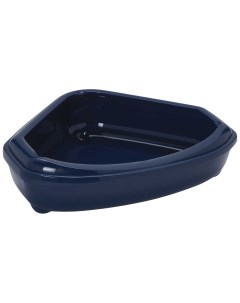 Лоток для кошек Corner Tray с высоким бортом синий 55 х 45 х 13 см Moderna