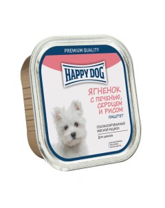 Консервы для собак NaturLine паштет ягненок печень рис сердце 125г Happy dog