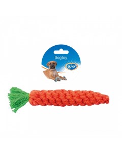 Жевательная игрушка для собак Морковь веревочная оранжевый длина 20 см Duvo+