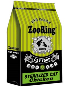 Сухой корм для кошек Sterilized Cat Chicken цыпленок для стерилизованных 1 5 кг Zooring