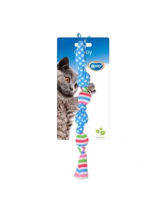 Мягкая игрушка для кошек Узелки с кошачьей мятой полиэстер разноцветный 17 см Duvo+