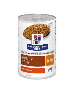 Консервы для собак Prescription Diet k d при болезни почек с курицей 370г Hill`s