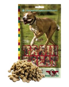 Лакомство для собак Дрессура 2 кусочки треска индейка 50г Green qzin