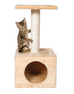 Домик для кошек Zamora бежевый 31х31х61 см Trixie