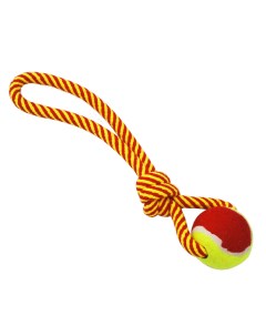 Игрушка для собак Грейфер Веревка плетеная с мячом и ручкой 32 см N1