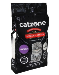 Комкующийся наполнитель для кошек Lavender бентонитовый лаванда 10 кг 30 л Catzone