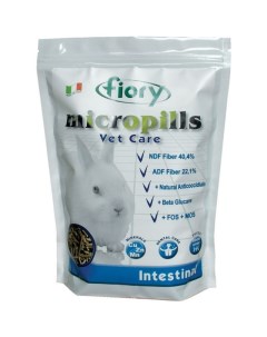 Сухой корм для карликовых кроликов Micropills Vet Care Intestinal 850 г Fiory
