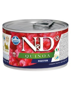 Консервы для собак N D Quinoa Mini Digestion для поддержки пищеварения 140г Farmina