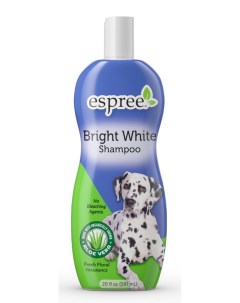 Шампунь Bright White Сияющая белизна для собак для светлой шерсти 591 мл Espree