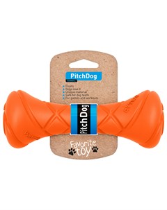 Грейфер игрушка для перетягивания для собак оранжевый 19 см диаметр 7 см Pitchdog