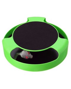 Игрушка мышь когтеточка круглая зеленая 26х26х7 см PF MOUSE 01 Pets & friends