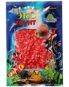 Грунт для аквариума Мраморная крошка Красная 5 10 мм 1 кг Экогрунт