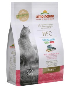 Сухой корм для кошек HFC Dry лосось 0 3кг Almo nature