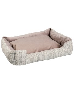 Лежанка диван для животных коричневая 53х42х11 см Пижон