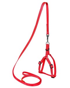 Шлейка для собак Dog Extremе полиэстер металл нейлон красный 20 30 см Collar
