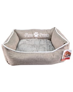 Лежанка для кошки собаки искусственный мех текстиль 41x52x16см темно бежевый Pet choice