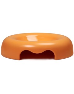 Одинарная миска для кошек и собак полипропилен пластик оранжевый 0 12 л United pets
