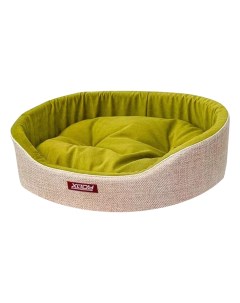 Лежак для собак и кошек Премиум Olive 1 флок 42x35x16 см Xody