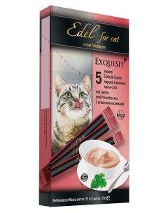 Лакомство для кошек Крем суп с ягненком и клюквой профилактика МКБ 75 г Edel cat