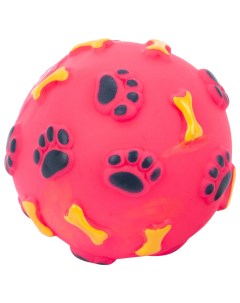 Игрушка апорт для собак Мячик с лапками и косточками 8см в ассортименте Beeztees