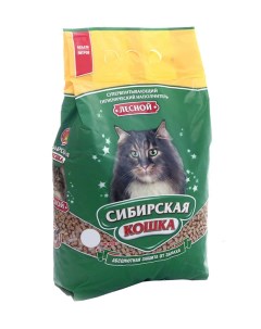 Впитывающий наполнитель Лесной древесный 20 кг Сибирская кошка