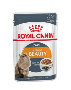 Влажный корм для кошек Intense Beauty мясо для шерсти 85г Royal canin