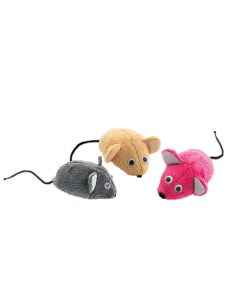 Мягкая игрушка для кошек Мышка меховая искусственный мех в ассортименте 9 см Дарэлл