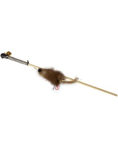 Дразнилка для кошек Мышка на веревке нейлон в ассортименте 60 см Gosi