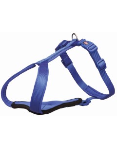 Шлейка для собак Premium Y harness XL XXL нейлон пластик синий 95 120см 25мм Trixie