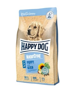 Сухой корм для щенков NatureCroq Welpen птица 15кг Happy dog