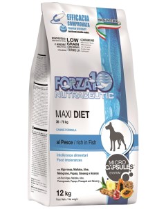 Сухой корм для собак Diet Maxi рыба 12кг Forza10