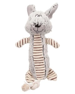 Игрушка пищалка мягкая игрушка для собак Кролик серый бежевый 35 см Trixie