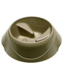 Одинарная миска для собак пластик резина зеленый коричневый 1 5 л Ferplast