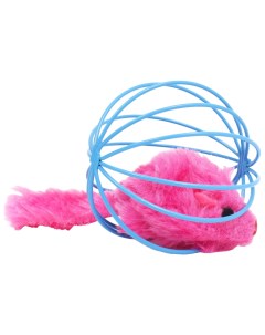 Игрушка Мышь в шаре 6 см синяя розовая Пижон