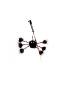 Игрушка махалка для кошек Норковый паук Микки на веревке 60 см Gosi