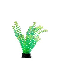 Растение искусственное аквариумное светящееся 18 см зелёное Пижон аква